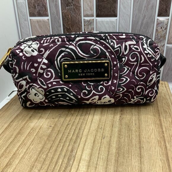 Marc Jacobs Quilted Paisley Cosmetic Case - Picture 1 of 9